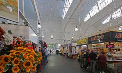 Vista interior del Mercado Pannier, Plymouth de Unbekannt Unbekannt
